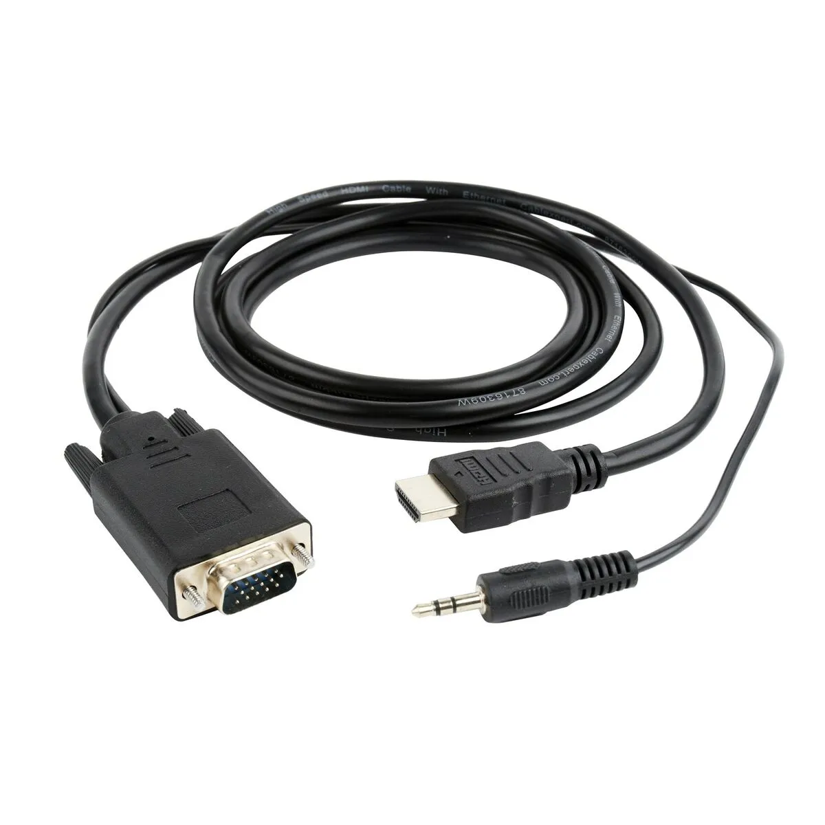 Adattatore VGA con HDMI con Audio GEMBIRD A-HDMI-VGA-03-10 Nero 3 m