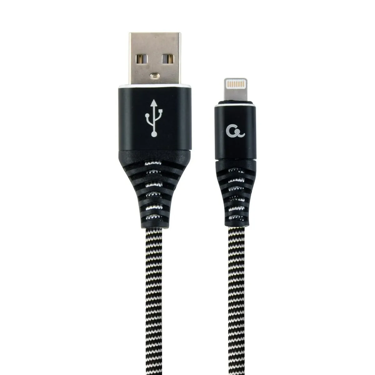 Cavo USB a Lightning GEMBIRD CC-USB2B-AMCM-1M-BW Nero Nero/Bianco 1 m