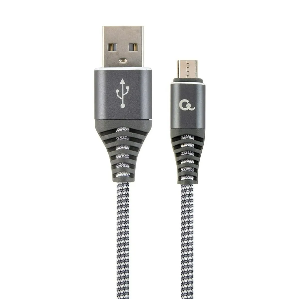 Cavo da USB a micro USB GEMBIRD CC-USB2B-AMmBM-1M-WB2 Grigio Bianco/Grigio 1 m