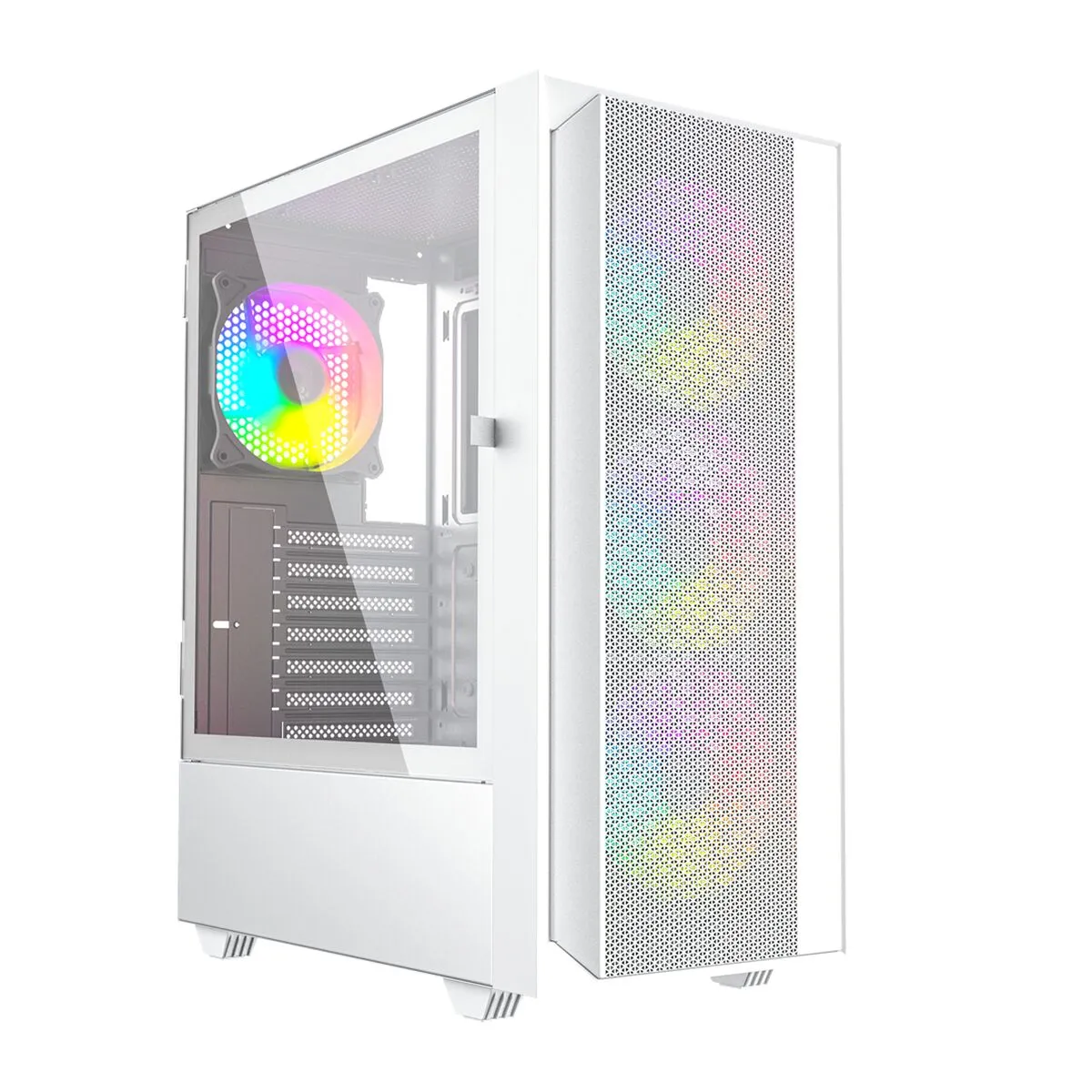 Case computer desktop ATX GEMBIRD Fornax 4000W ARGB Bianco Multicolore