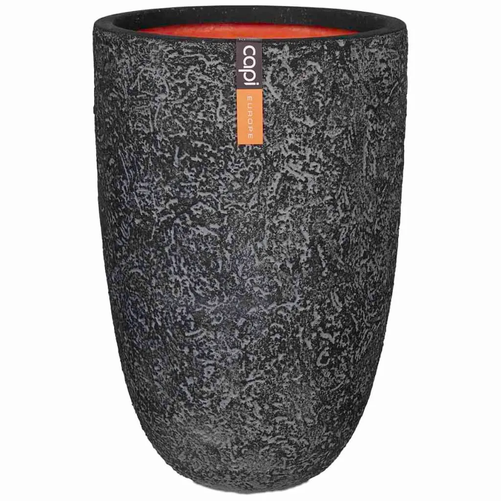 Capi Vaso Nature Rock Elegante 35x58 cm Antracite PKRCZ221