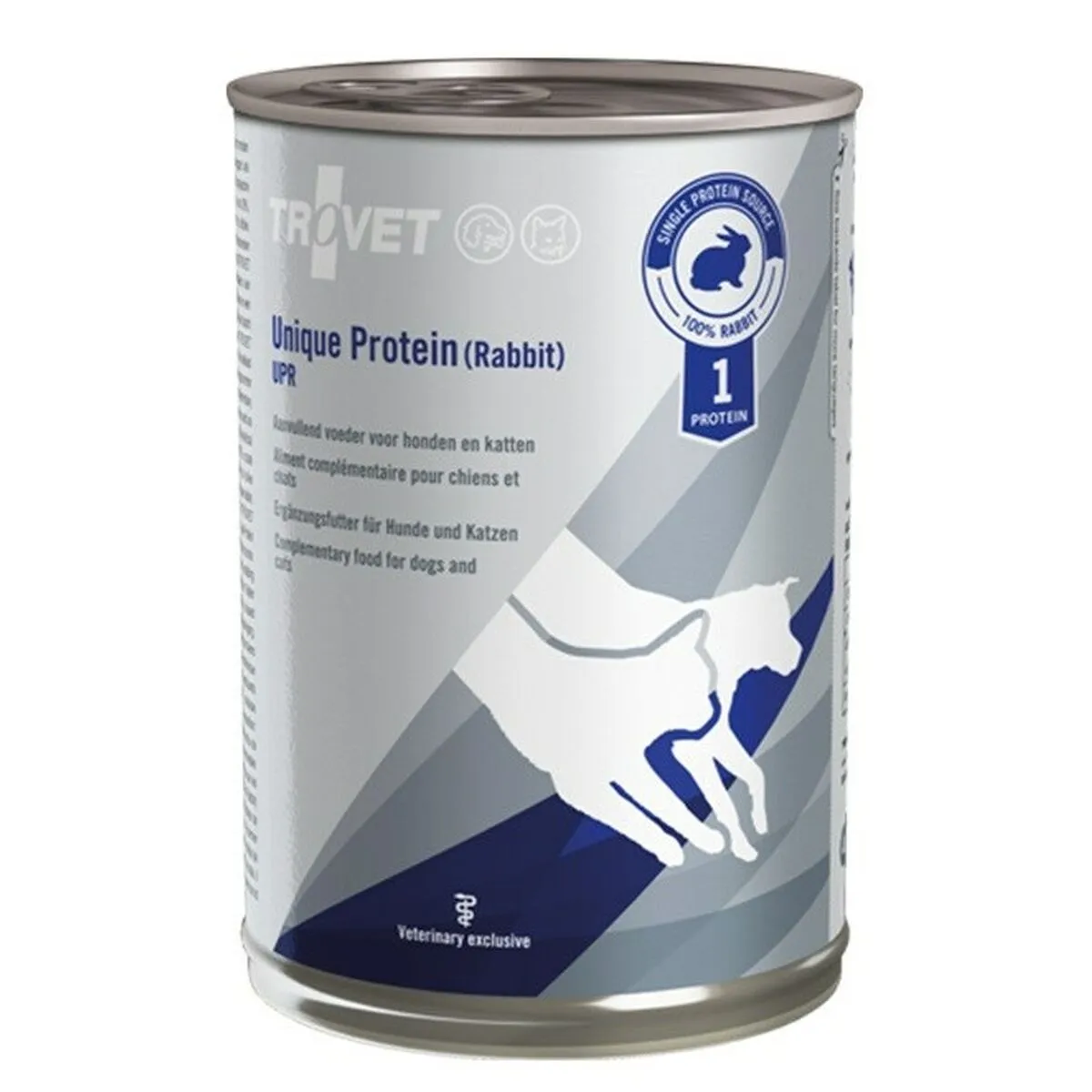 Cibo umido Trovet Unique Protein UPR Coniglio 400 g