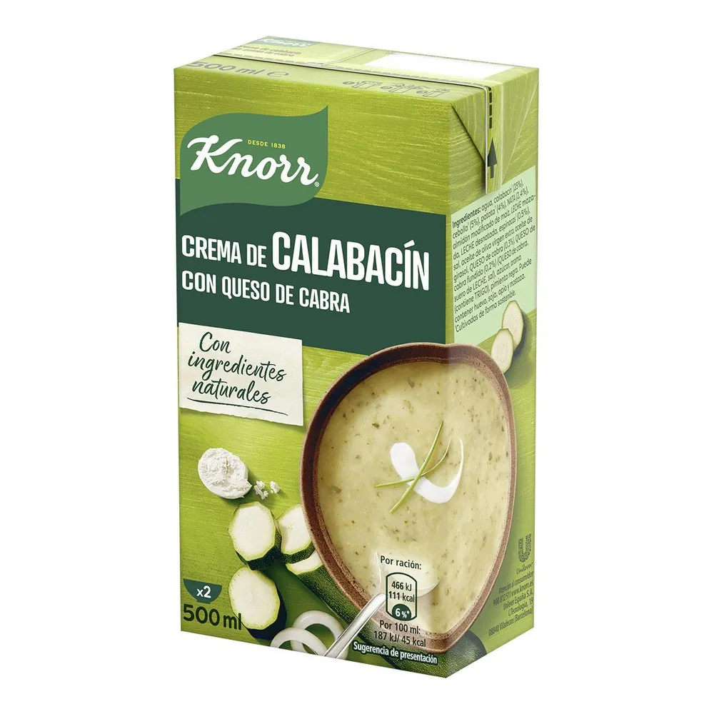 Crema di Verdure Knorr Zucchina Formaggio (500 ml)