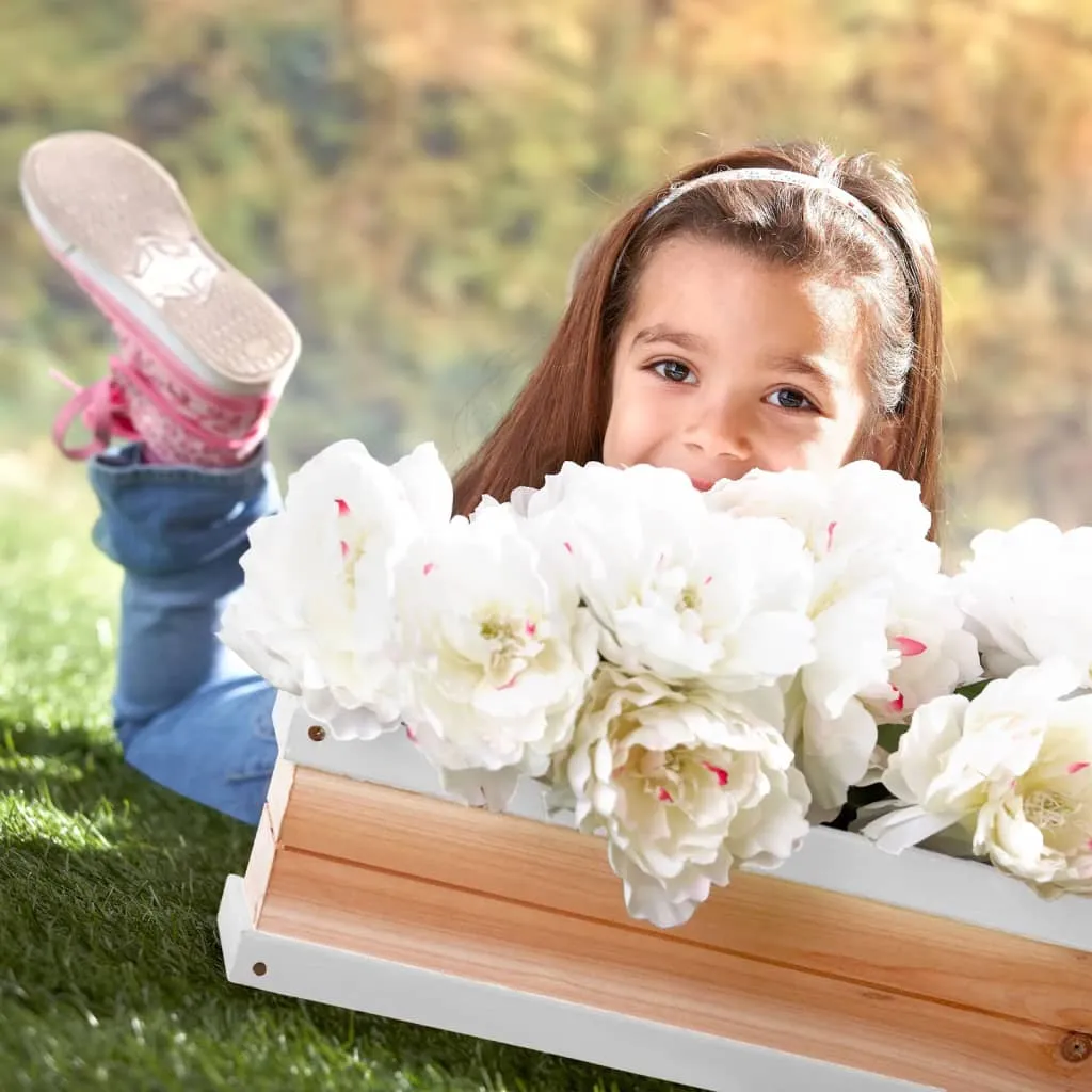 AXI Fioriera per Casetta da Giardino Marrone e Bianco