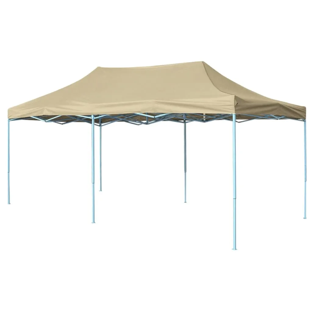 vidaXL Tenda Pieghevole Pop-Up 3x6 m Bianco Crema