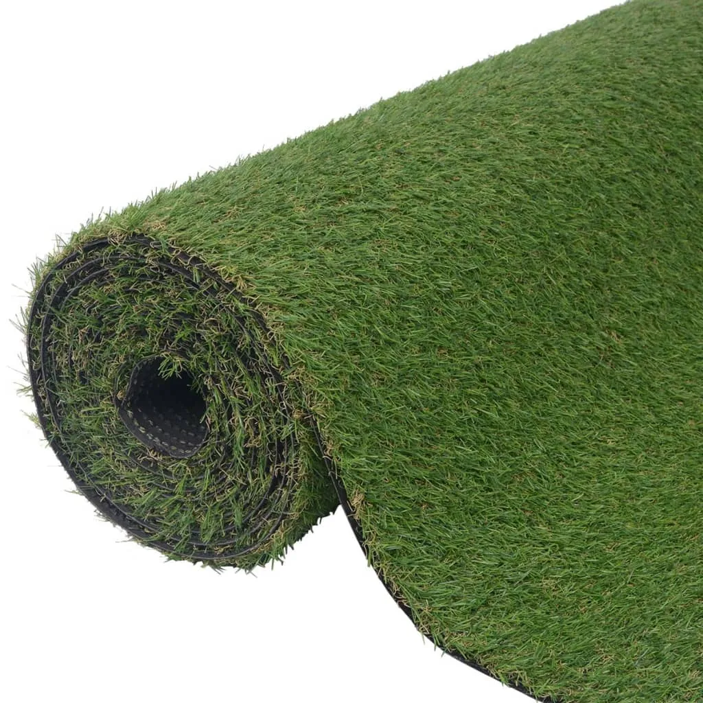 vidaXL Prato Sintetico 1,5x5 m/20-25 mm Verde