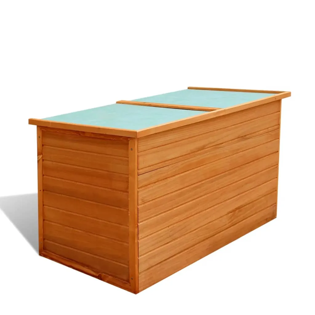 vidaXL Baule da Giardino 126x72x72 cm in Legno