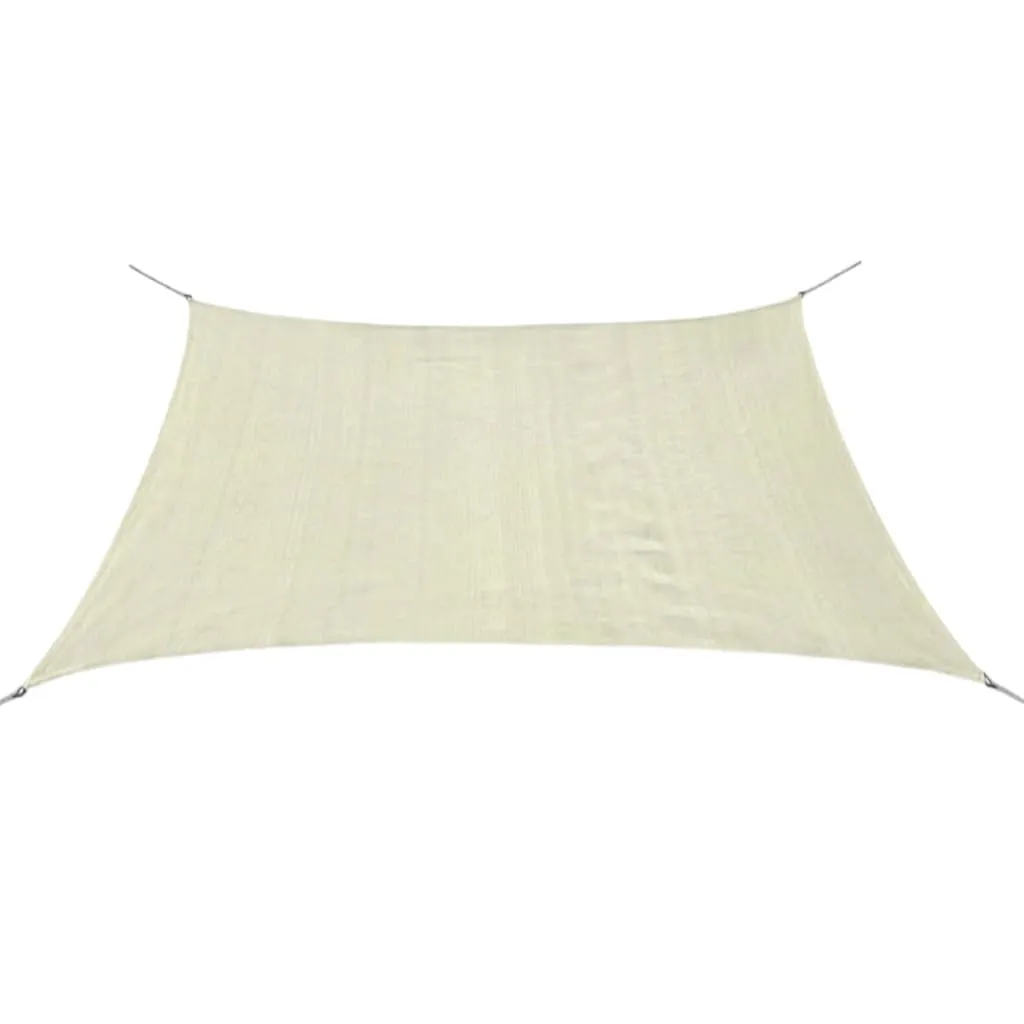 vidaXL Vela Parasole in HDPE Quadrata 2x2 m Crema