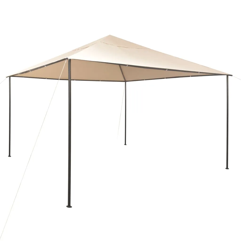 vidaXL Gazebo Padiglione Tenda Tettoia 4x4 m Acciaio Beige