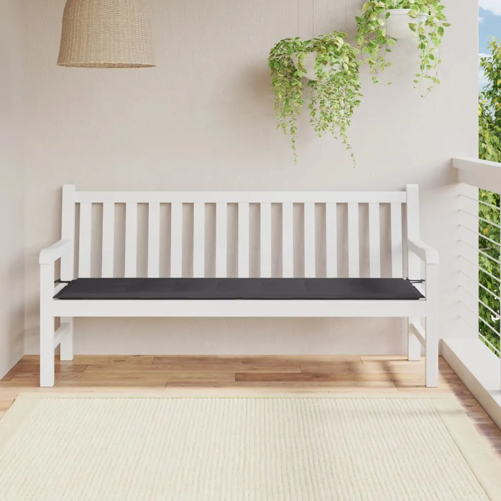 vidaXL Cuscino per Panca Antracite 180x50x3 cm in Tessuto Oxford