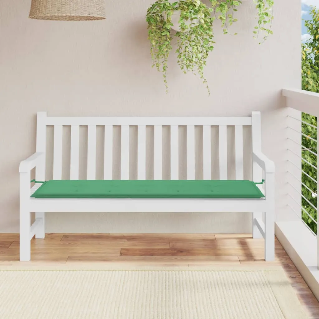 vidaXL Cuscino per Panca Verde 150x50x3 cm in Tessuto Oxford