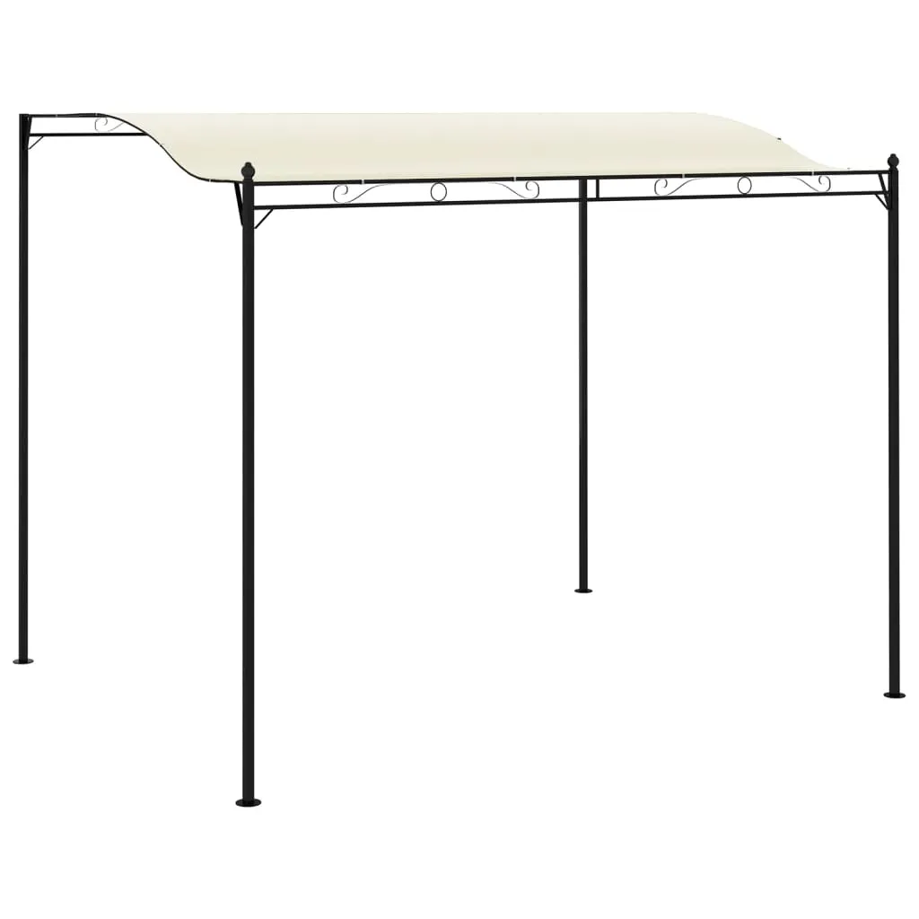 vidaXL Gazebo in Tessuto Bianco Crema