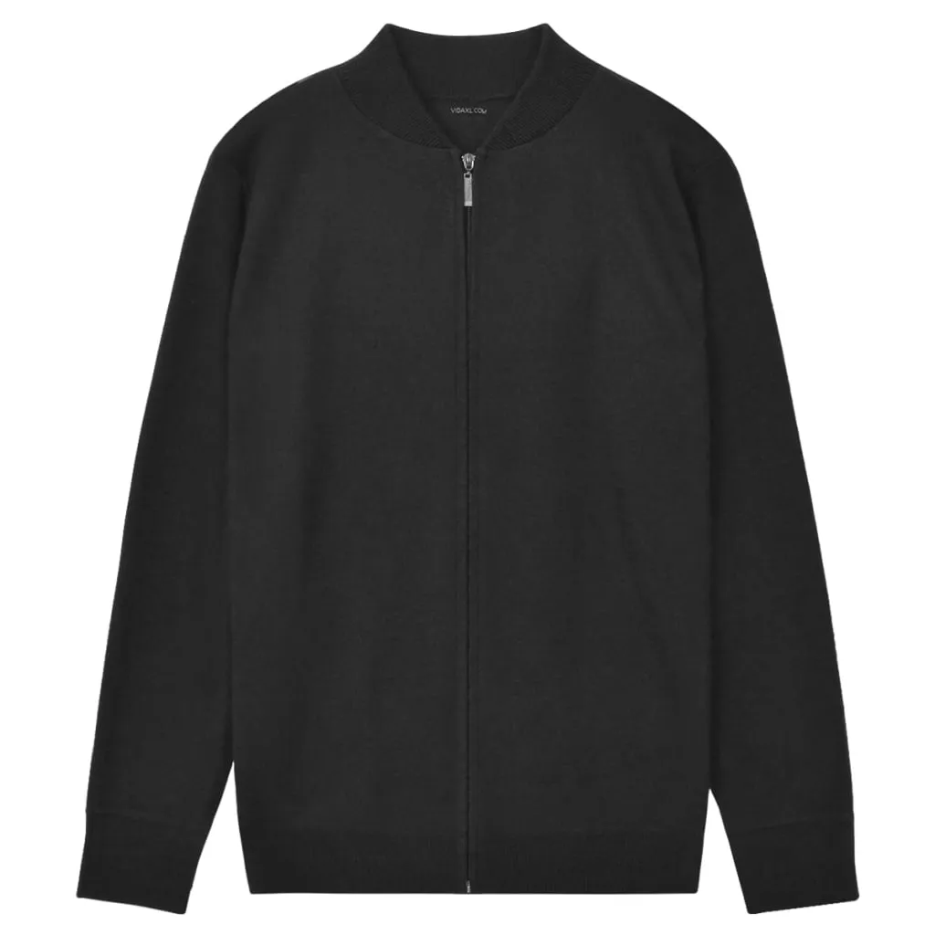 vidaXL Cardigan Uomo Nero M