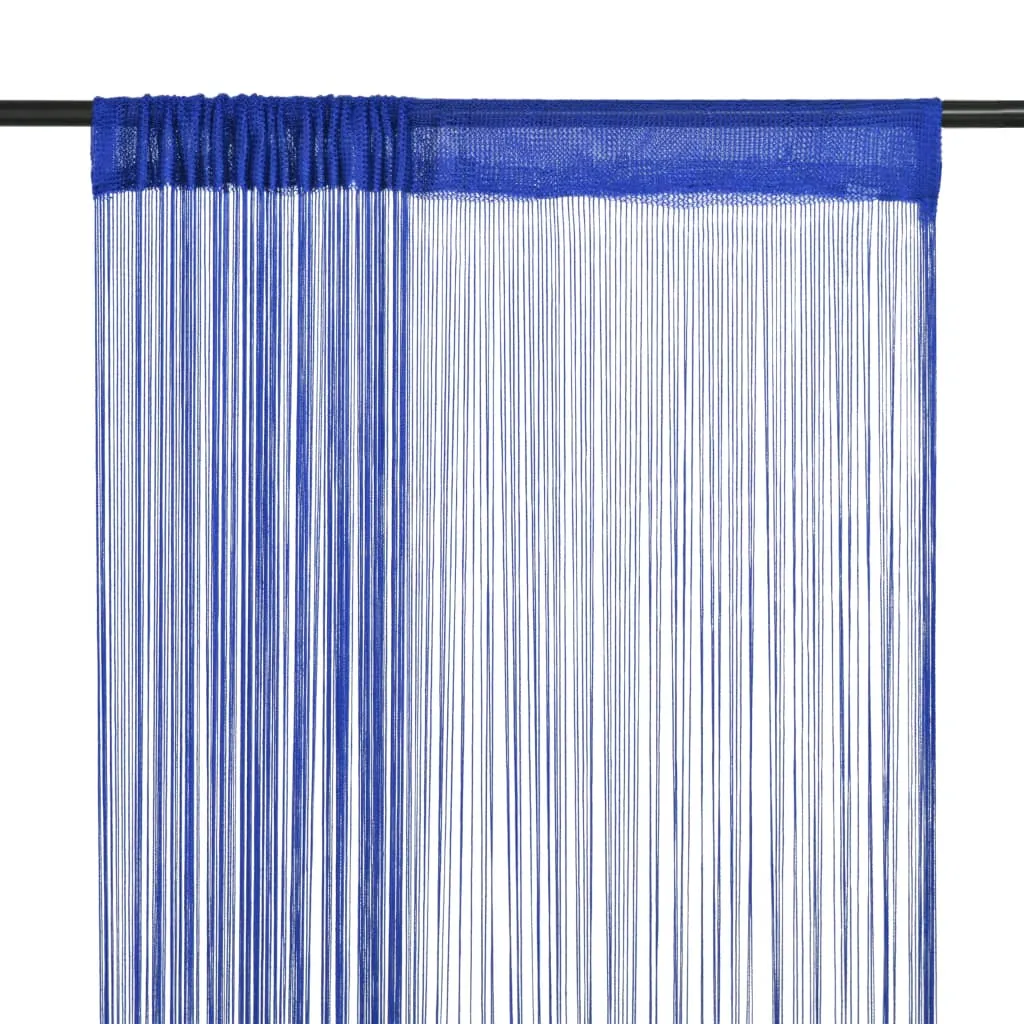 vidaXL Tende a Filo 2 pz 100x250 cm Blu