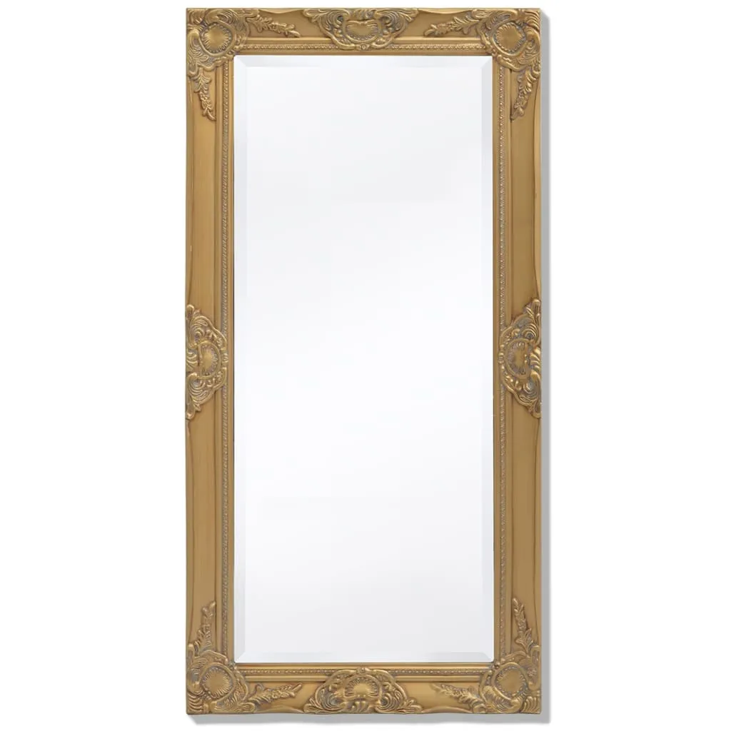 vidaXL Specchio da Parete Stile Barocco 100x50 cm Oro