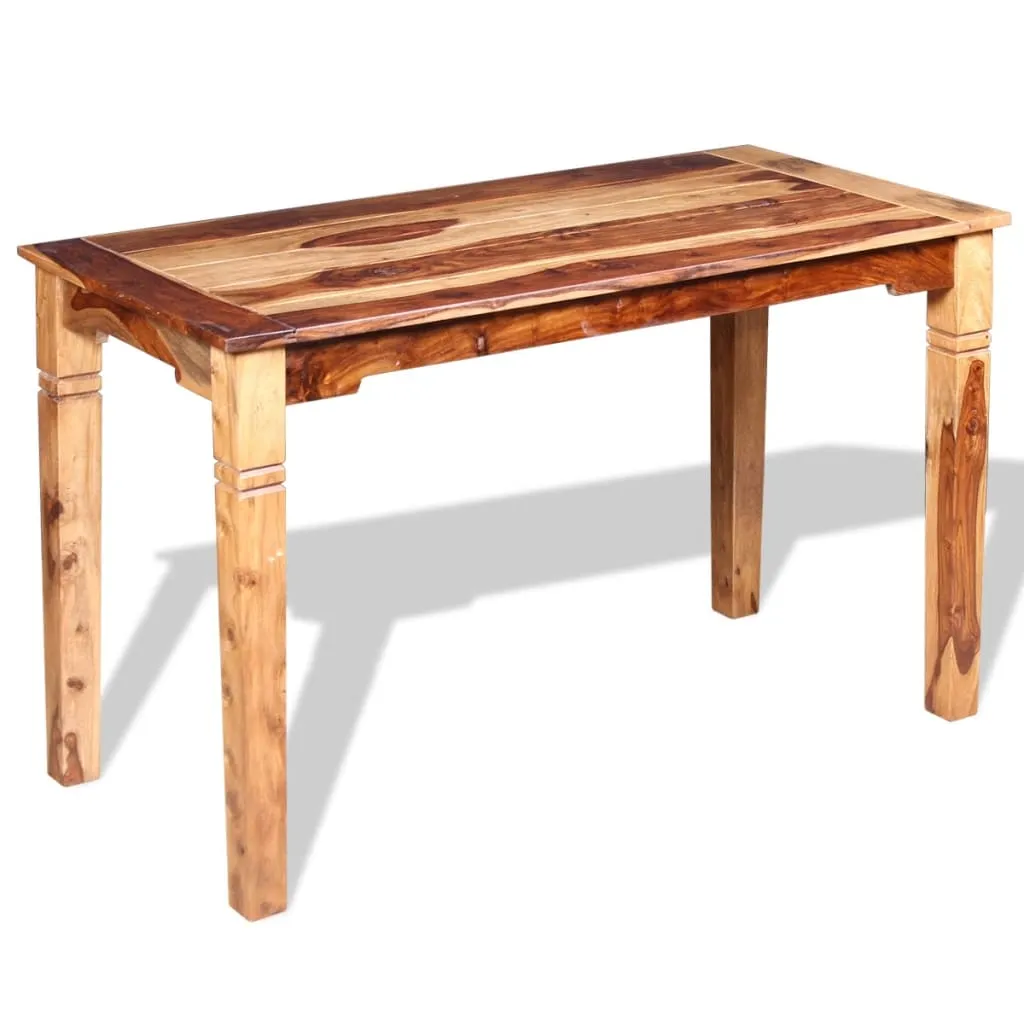 vidaXL Tavolo da Pranzo in Legno Massello di Sheesham 120x60x76 cm