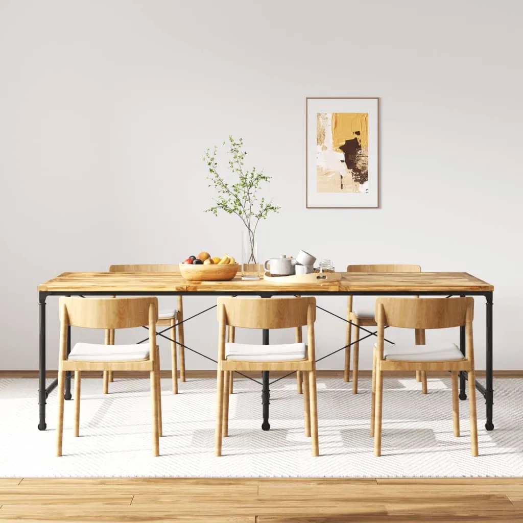 vidaXL Tavolo da Pranzo in Legno Massello di Mango 240 cm