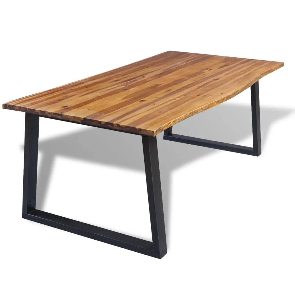 vidaXL Tavolo da Pranzo Legno Massello Acacia 200x90 cm