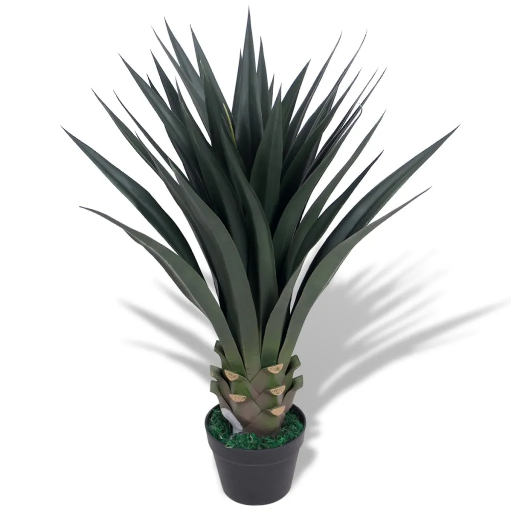 vidaXL Yucca Pianta Artificiale con Vaso 85 cm Verde