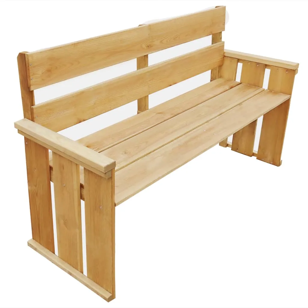 vidaXL Panchina da Giardino 160 cm in Legno di Pino Impregnato