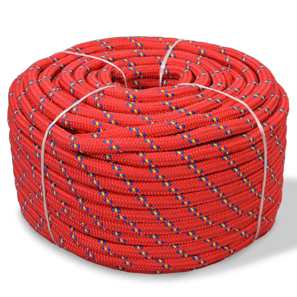 vidaXL Corda Nautica in Polipropilene 6 mm 100 m Rosso