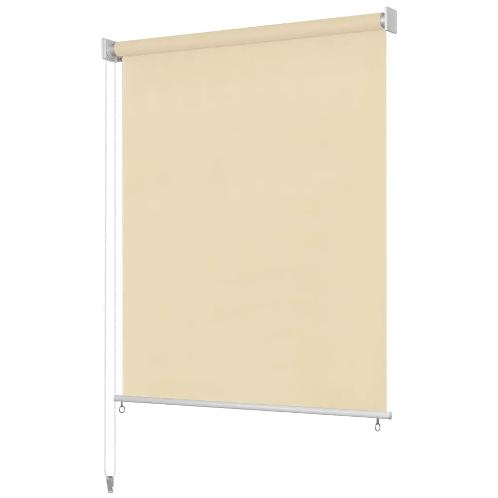 vidaXL Tenda a Rullo per Esterni 100x140 cm Crema