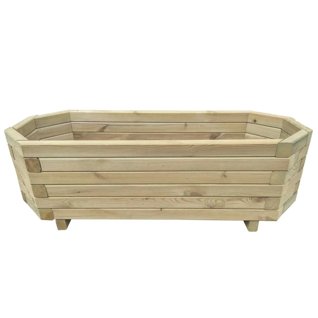 vidaXL Letto Rialzato da Giardino 100x40x31 cm in Legno di Pino Impregnato