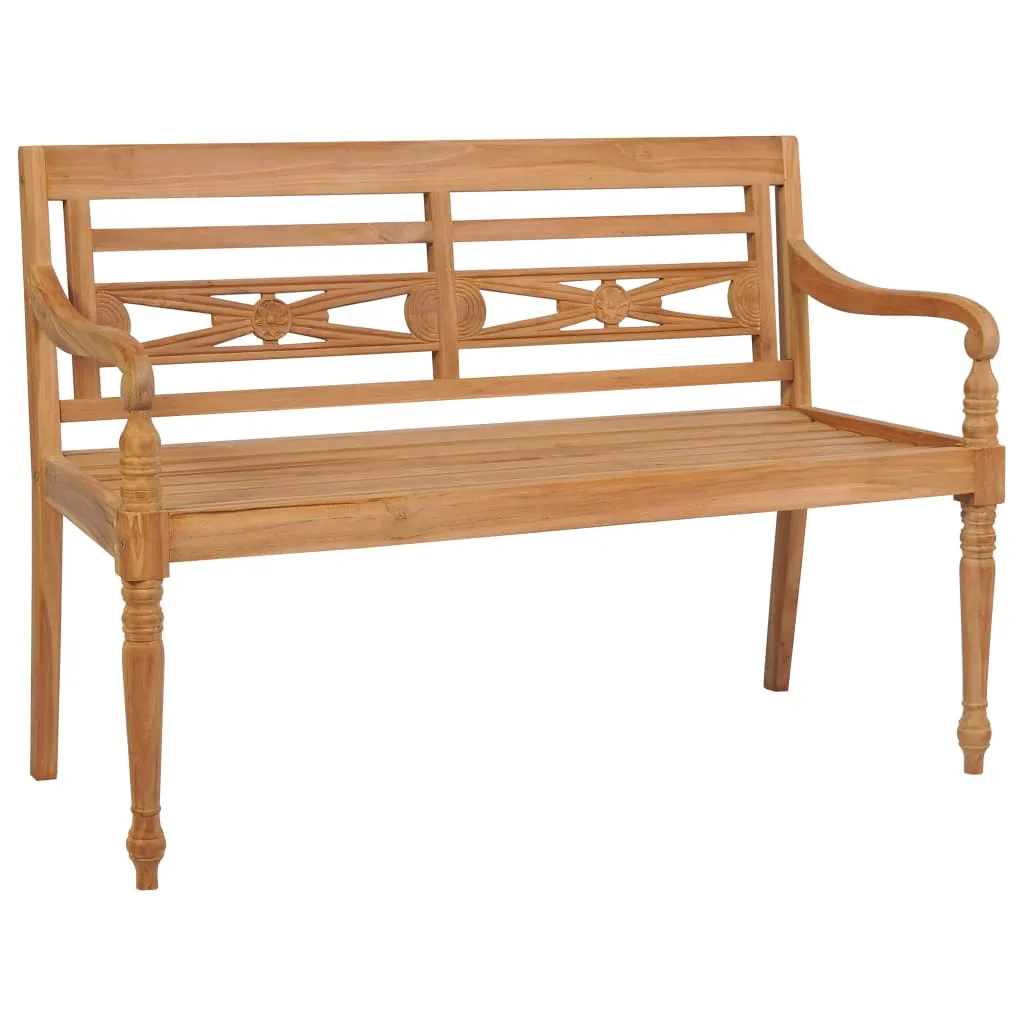 vidaXL Panchina Batavia 120 cm in Teak