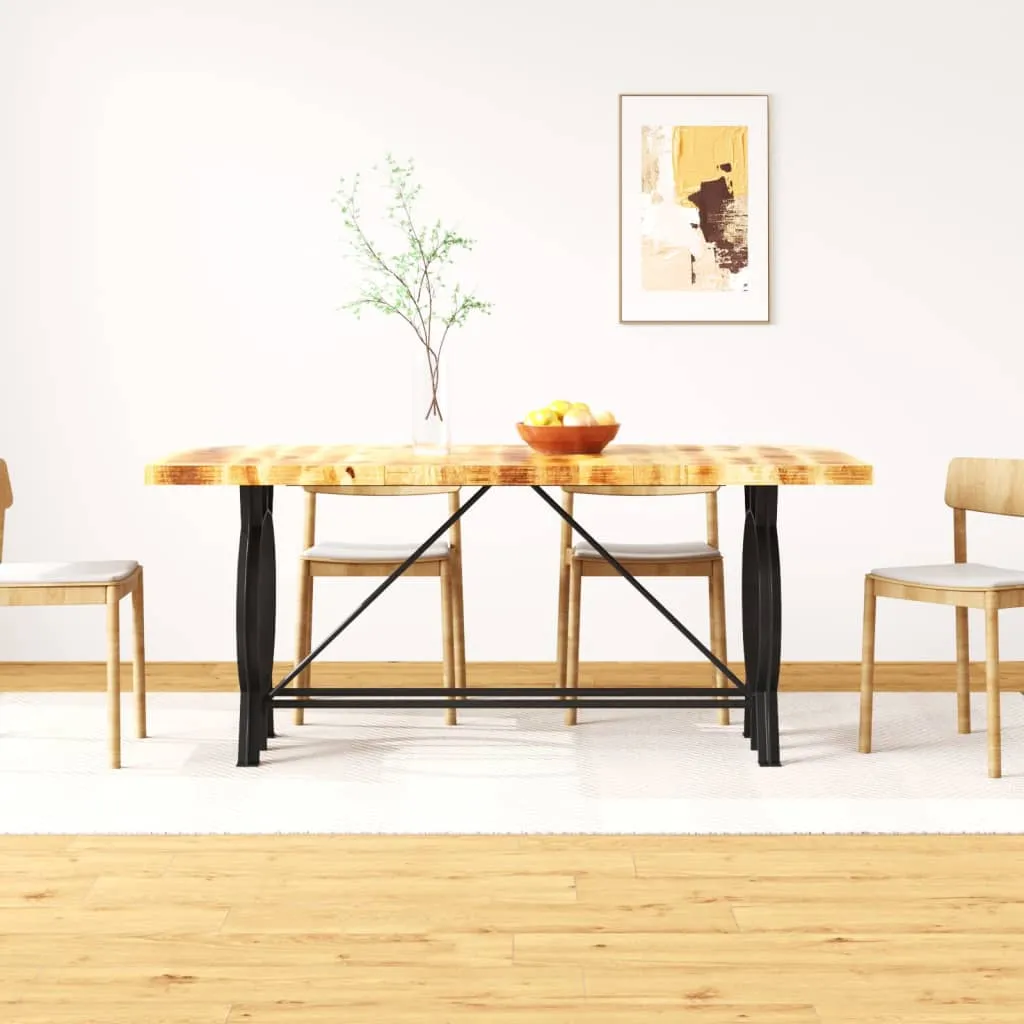 vidaXL Tavolo da Pranzo in Legno Massello di Mango Grezzo 180 cm