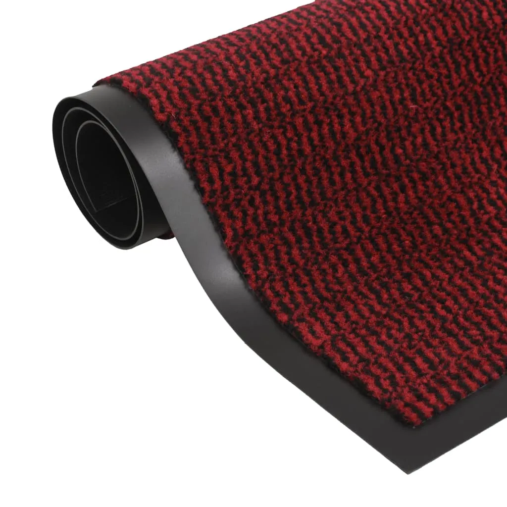 vidaXL Tappeto Antipolvere Trapuntato Rettangolare 40x60cm Rosso