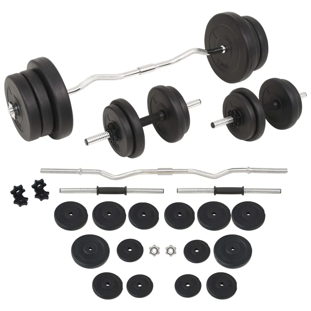 vidaXL Set Bilanciere e Manubri da 60 kg