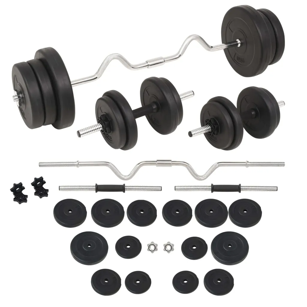 vidaXL Set Bilanciere e Manubri da 60 kg