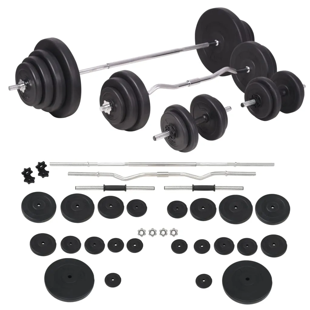 vidaXL Set Bilanciere e Manubri da 120 kg