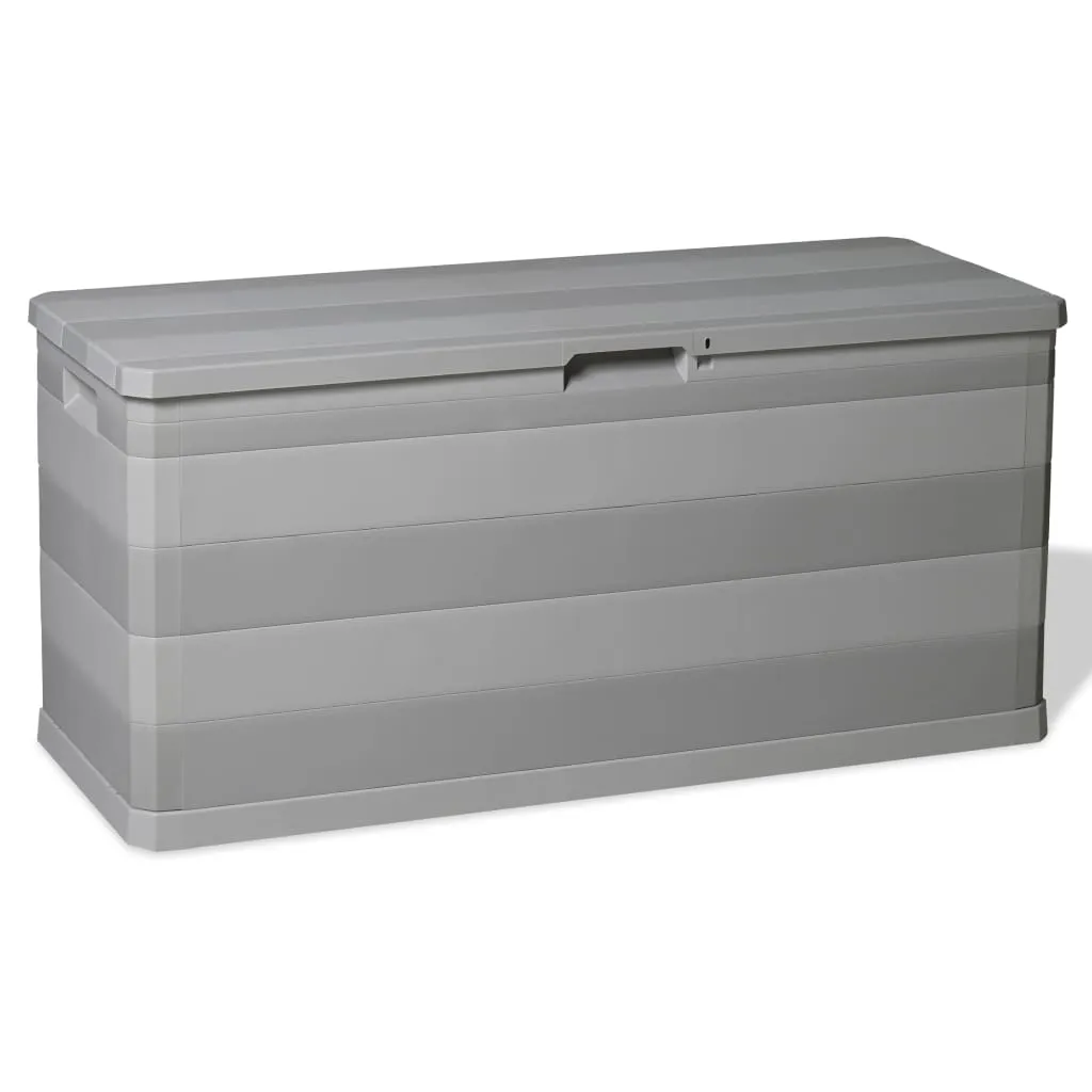 vidaXL Baule da Giardino Grigio 117x45x56 cm