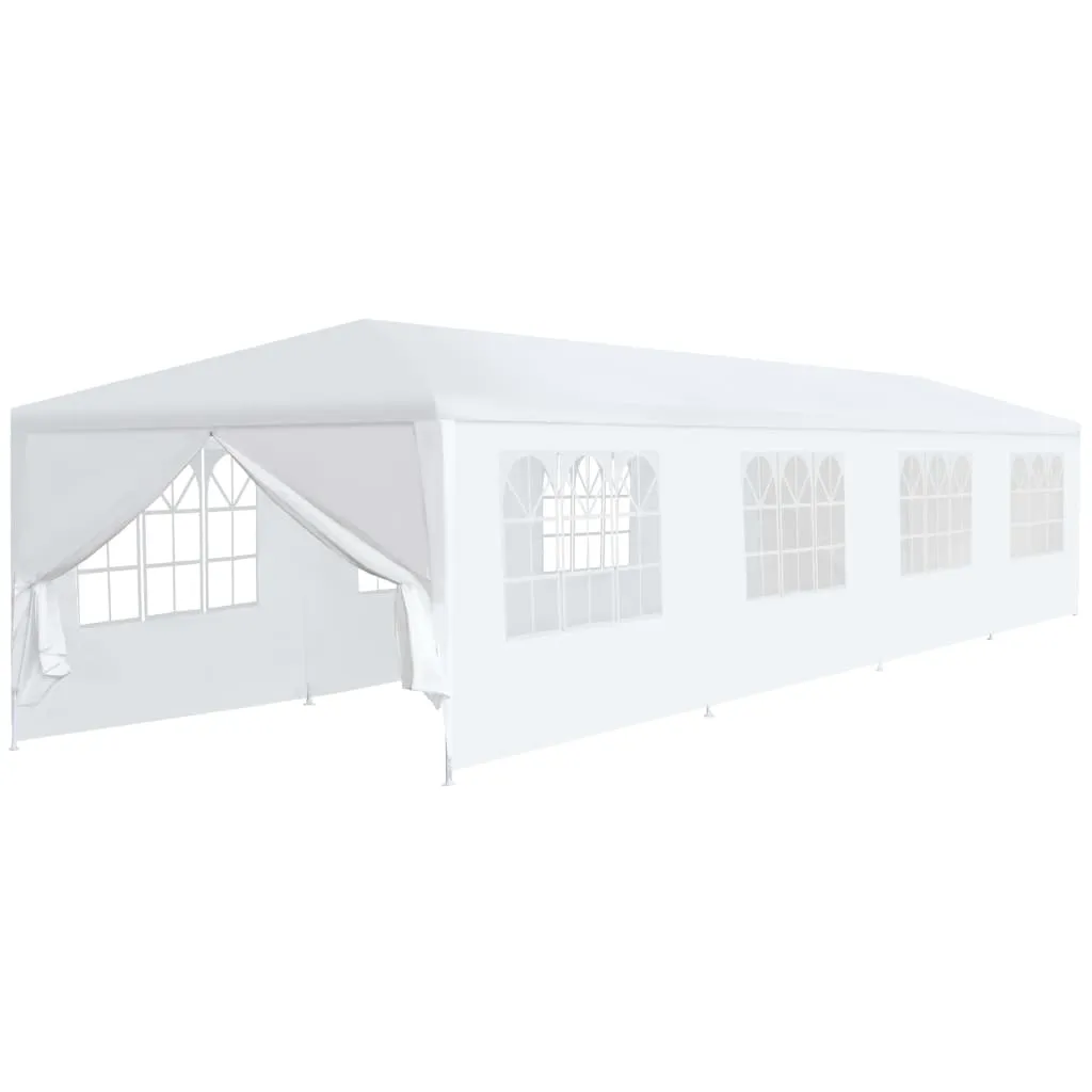 vidaXL Gazebo da Giardino 3x12 m Bianco