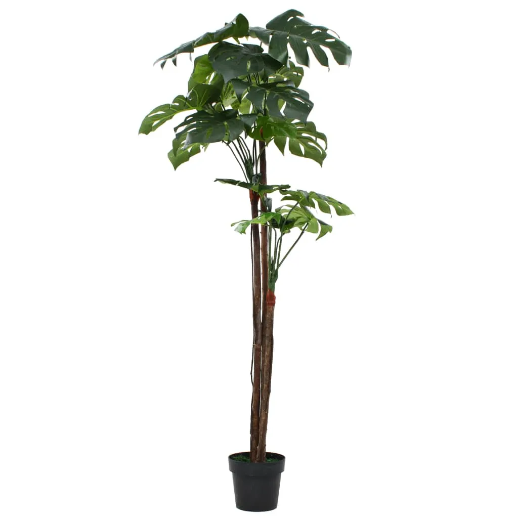 vidaXL Pianta Artificiale di Monstera con Vaso 70 cm Verde