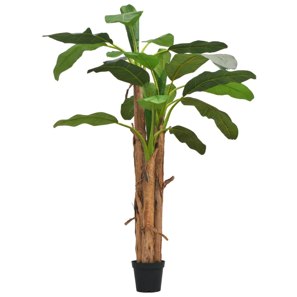 vidaXL Albero di Banana Artificiale con Vaso 250 cm Verde