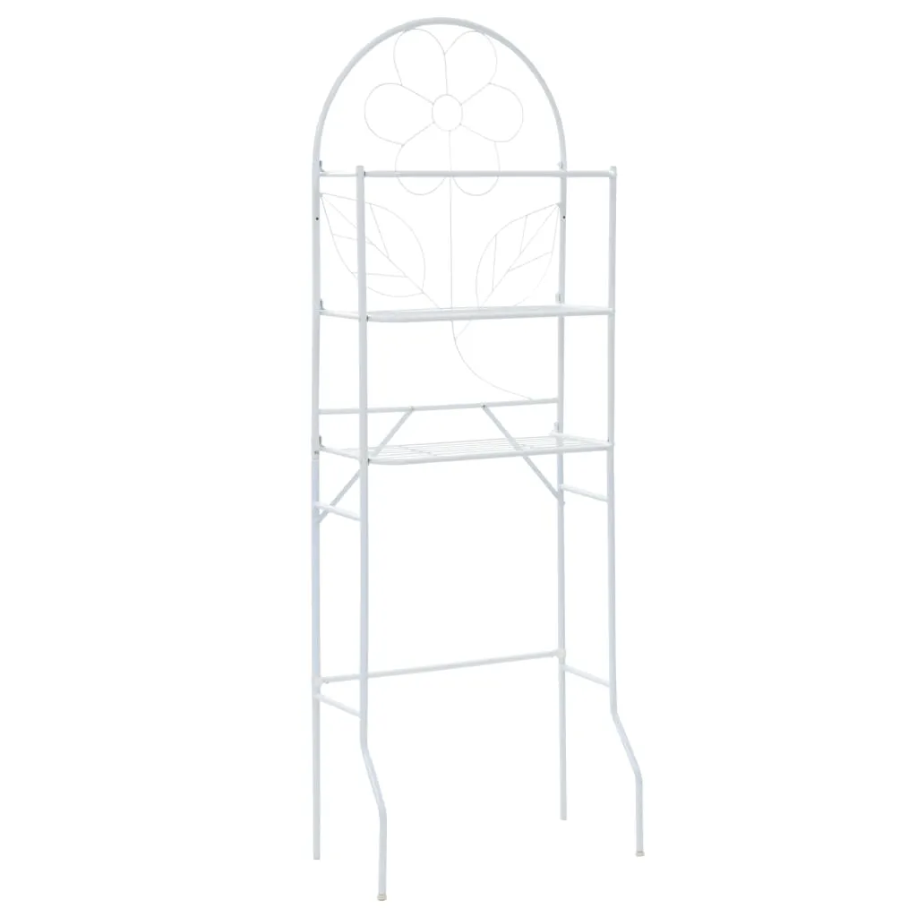 vidaXL Scaffale da Bagno Bianco 60x33x174 cm