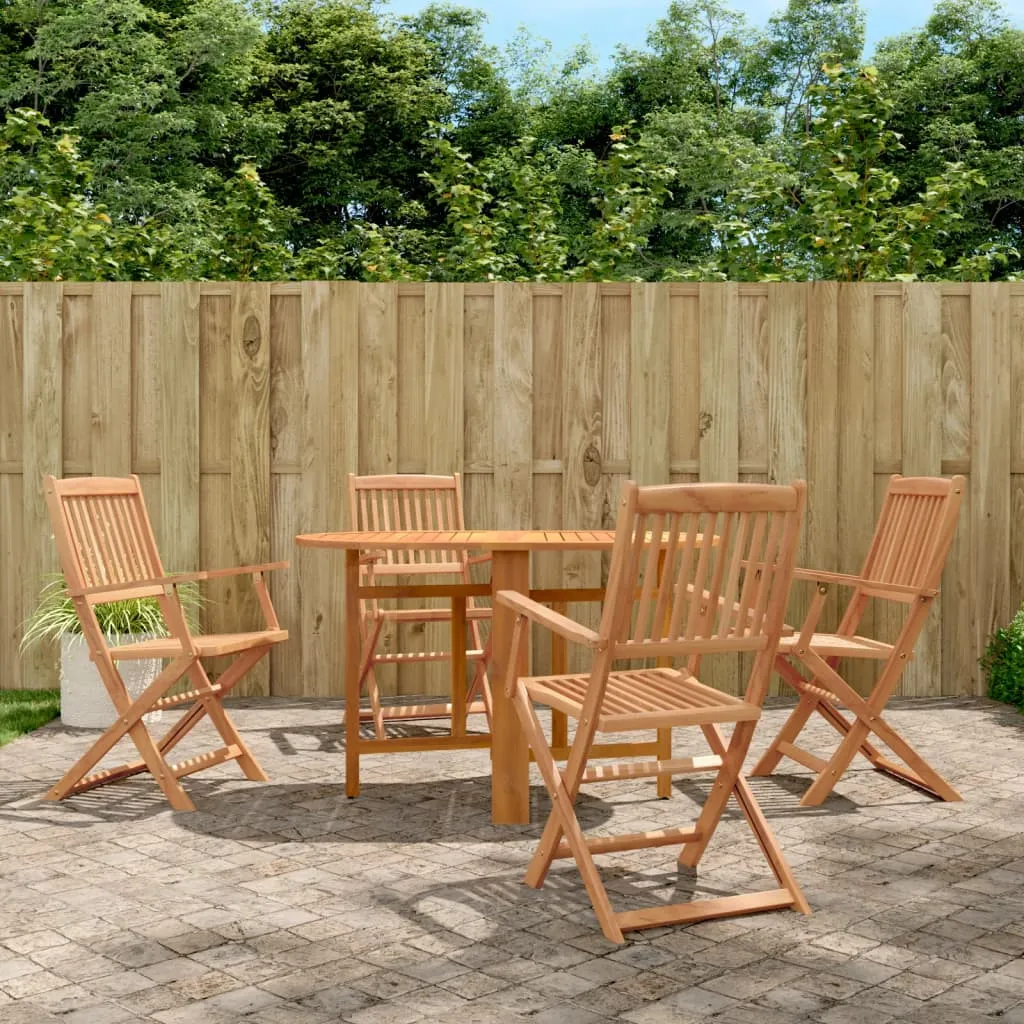 vidaXL Set da Pranzo da Giardino 5 pz in Legno Massello di Acacia