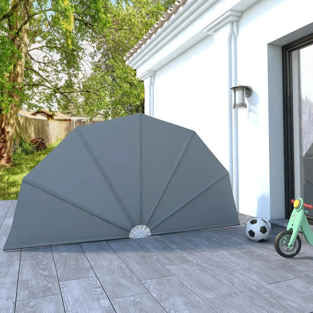 vidaXL Tenda Laterale per Terrazza Pieghevole Grigio 160 cm