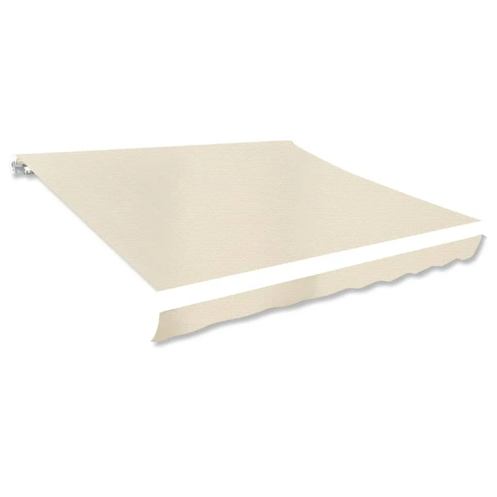 vidaXL Tendone Parasole in Tela Crema 350x250 cm