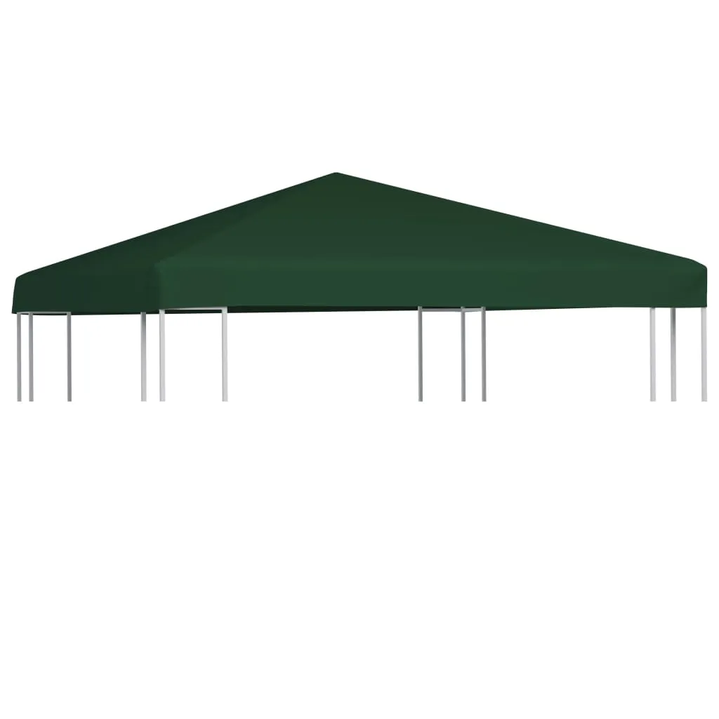 vidaXL Copertura Superiore per Gazebo 310 g/m² 3x3 m Verde