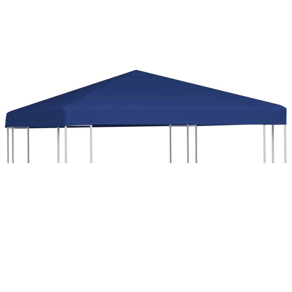 vidaXL Copertura Superiore per Gazebo 310 g/m² 3x3 m Blu