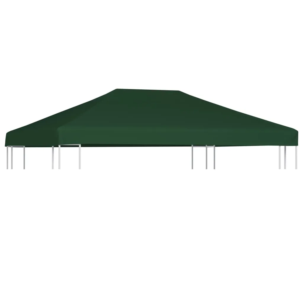 vidaXL Copertura Superiore per Gazebo 310 g/m² 4x3m Verde