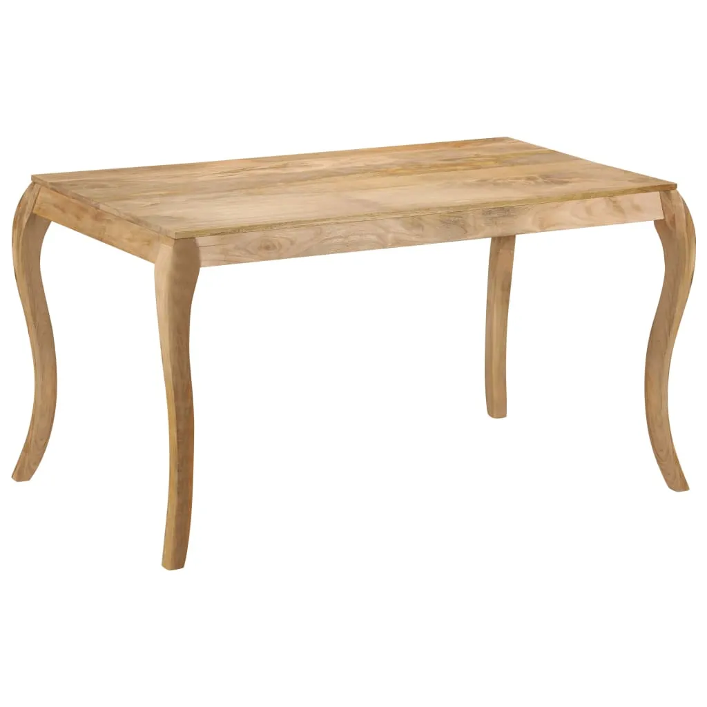 vidaXL Tavolo da Pranzo in Legno Massello di Mango 135x75x76cm