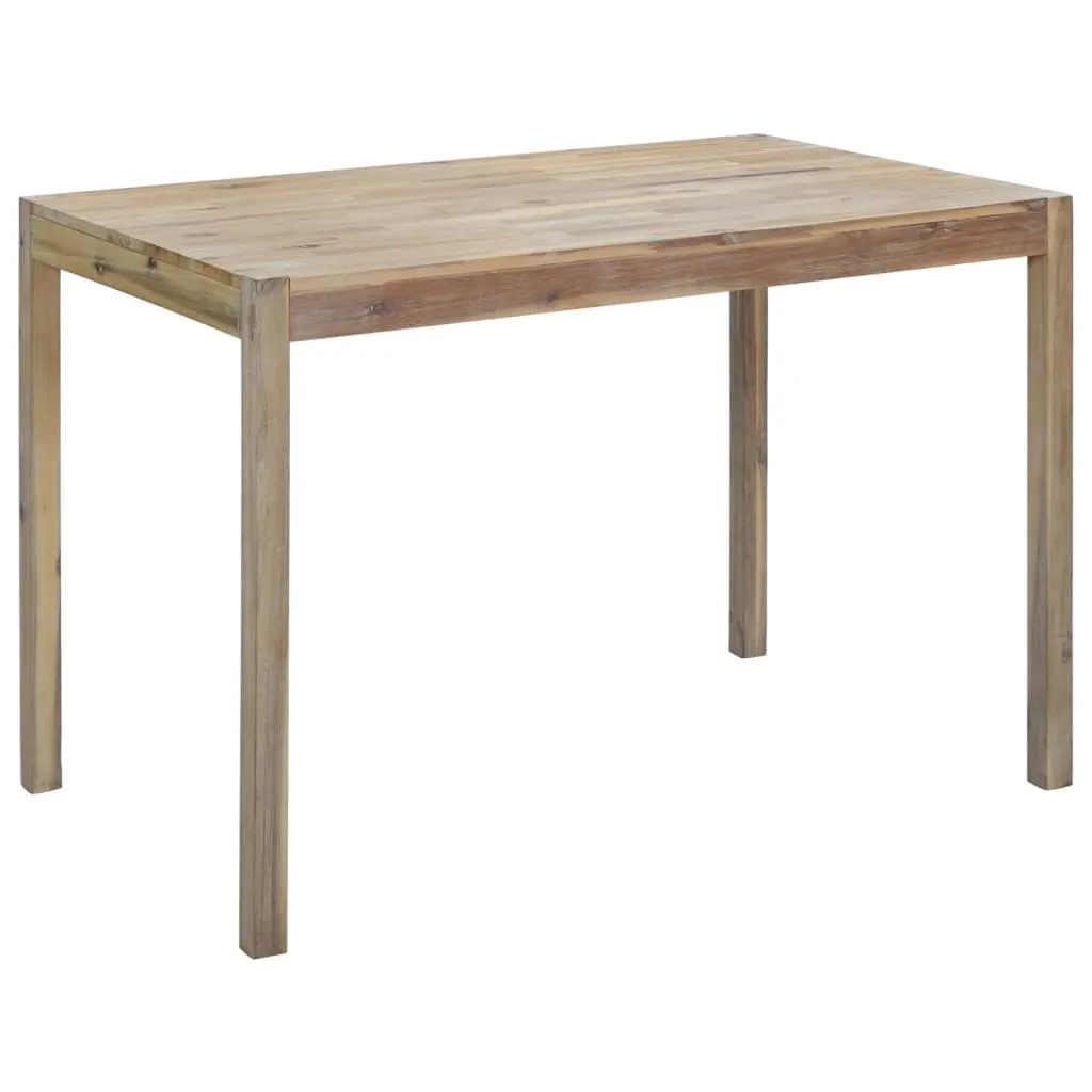 vidaXL Tavolo da Pranzo 120x70x75 cm in Legno Massello di Acacia