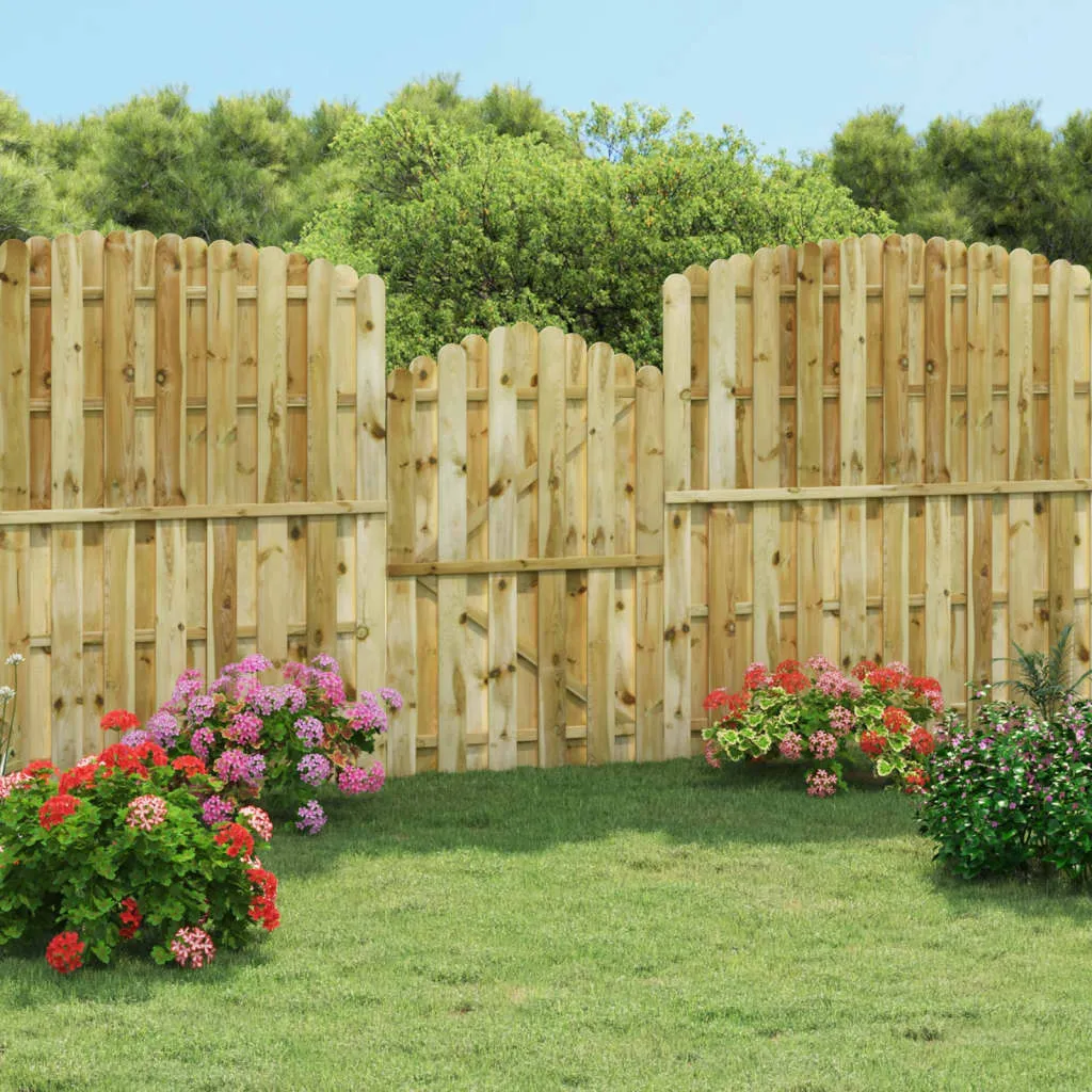 vidaXL Cancello da Giardino in Legno di Pino Impregnato 100x150 cm