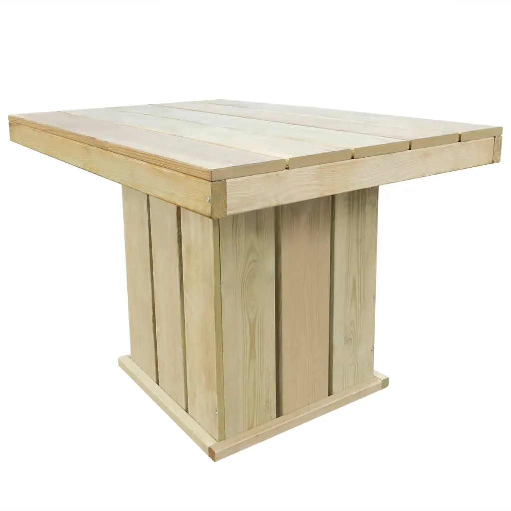 vidaXL Tavolo da Giardino 110x75x74 cm Legno di Pino Impregnato