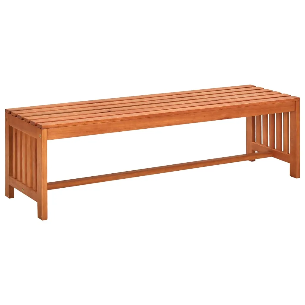 vidaXL Panchina da Giardino 130 cm in Legno Massello Eucalipto