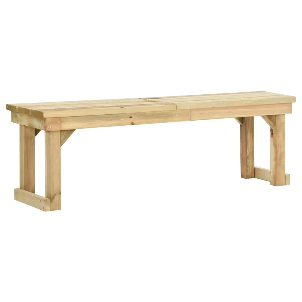 vidaXL Panchina da Giardino 140 cm in Legno di Pino Impregnato